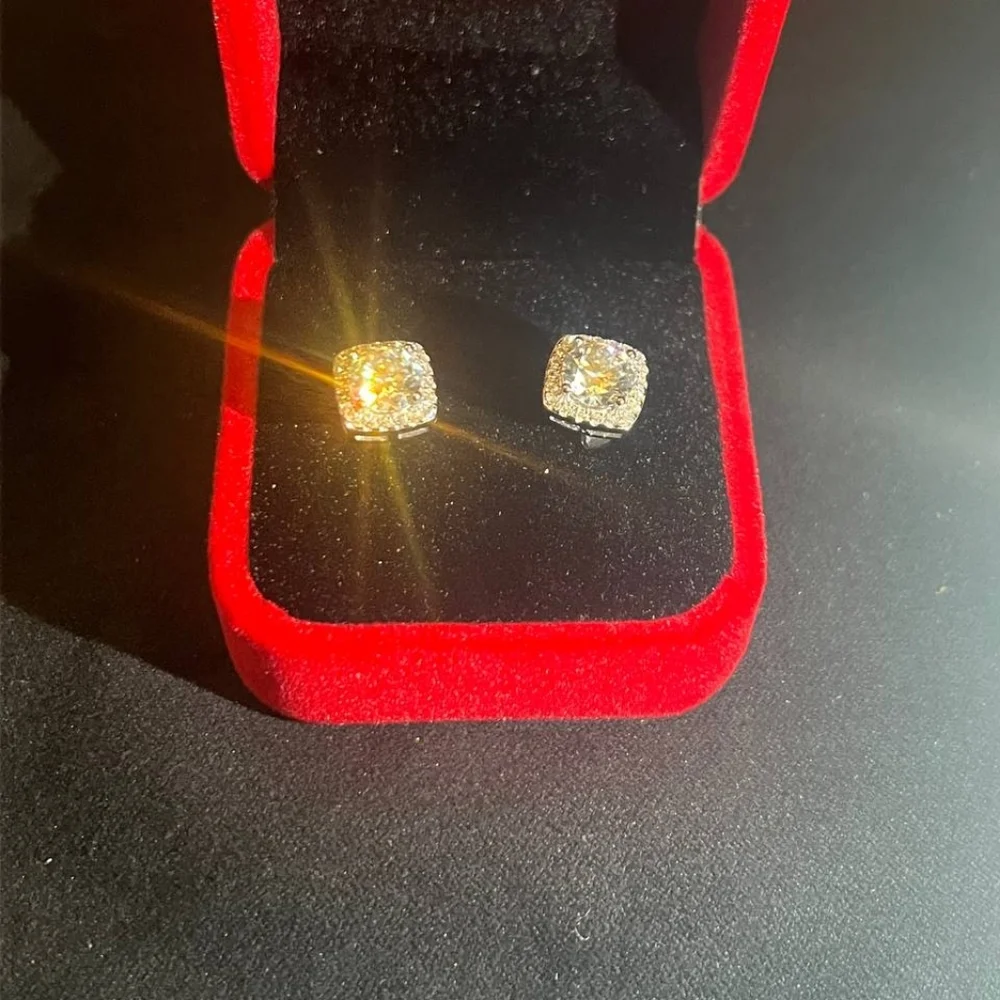 CERT 1 CTW Moissanite Earrings